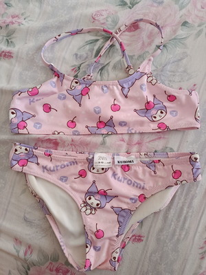 Zara girls' swimsuit like new, size 9-10 years, pink and purple