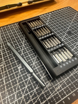 Precision screwdriver set used