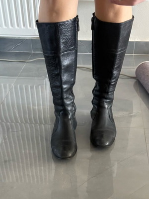 New Matic black leather riding boots used size 38