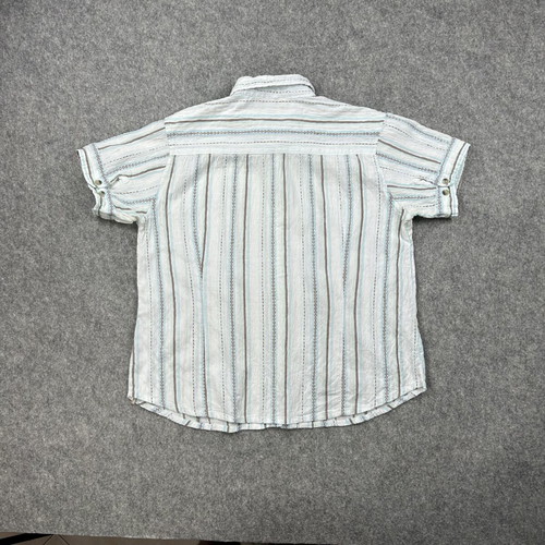Columbia striped shirt used, Y2K retro casual women's large