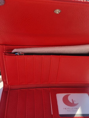 Large wallet new red