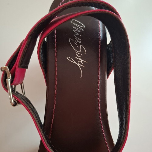 Miss Sixty leather sandals size 40, used, pink and brown