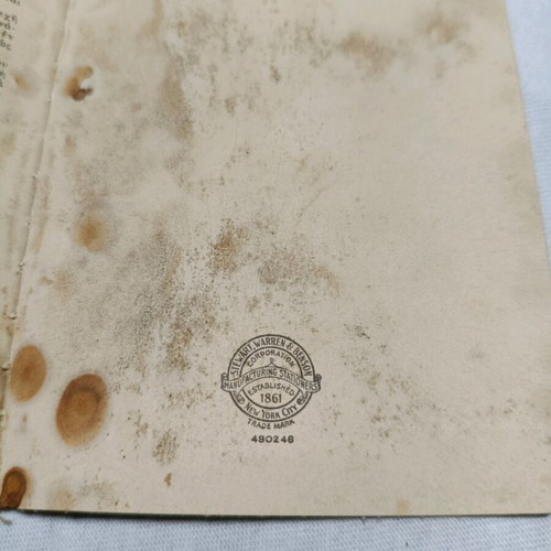 Hellenic Bank Trust Company deposit book used, New York 1942