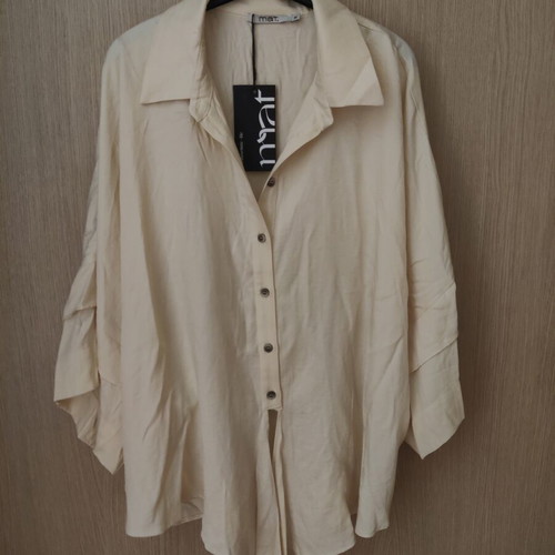 Mat Fashion shirt new, beige, size M