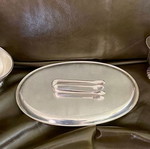 Silver-plated vintage serving set used