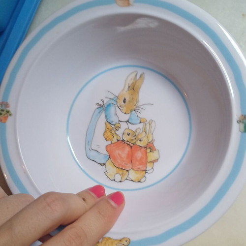 Peter Rabbit melamine children's dinner set, Petit Jour Paris