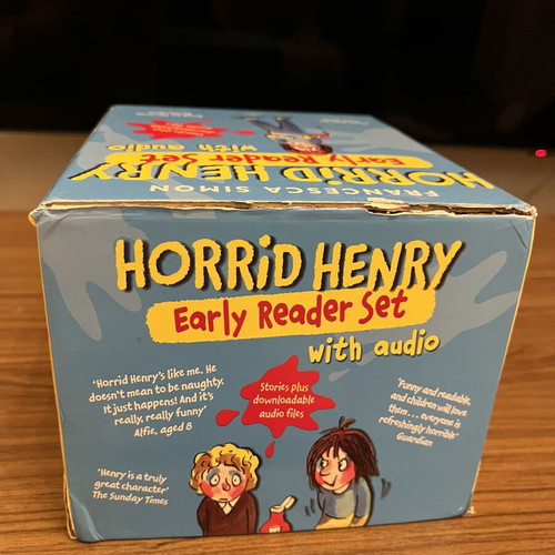 Horrid Henry Early Reader Set used, 24 books missing 1 and audio CD