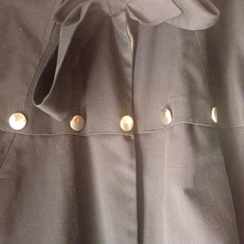 Women's black cape coat like new, size M
