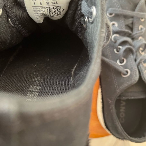 Converse All Star women's athletic shoes like new, size 39, black
