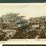  ΠΑΛΙΑ ΚΑΡΤ ΠΟΣΤΑΛ." ΑΘΗΝΑ - ΝΑΟΣ ΟΛΥΜΠΙΟΥ ΔΙΟΣ & ΑΚΡΟΠΟΛΗ " ΑΤΑΧΥΔΡΟΜΗΤΗ . ΔΕΚΑΕΤΙΑ 1930.