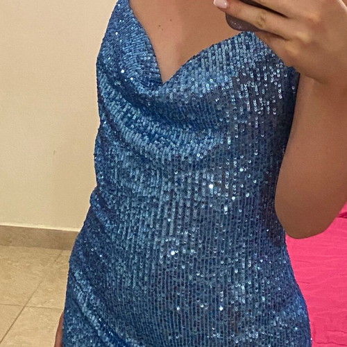BSB summer dress blue new, size M