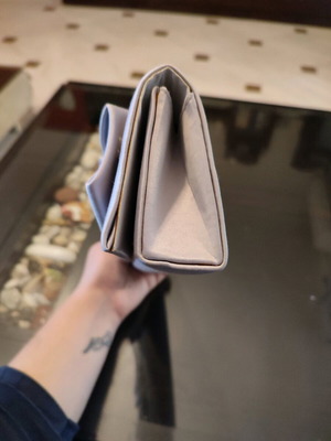 Gray envelope bag used