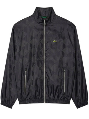 Lacoste Cropped Monogram Sportsuit Jacket, black, XL