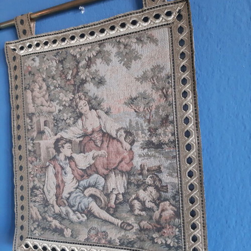 Tapestry used with gold embroidery and border