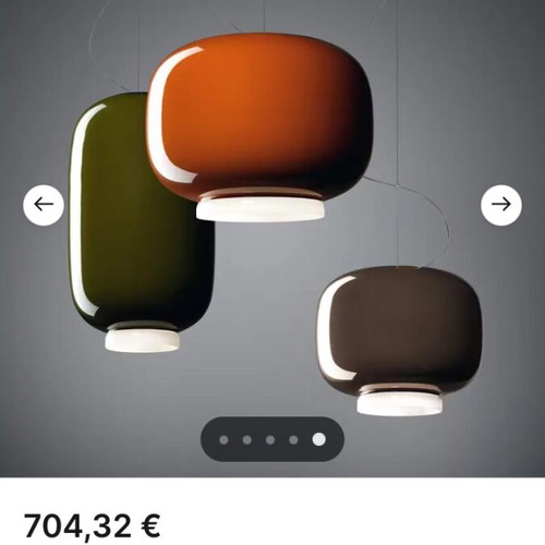 Foscarini Chouchin 2 ceiling light green like new
