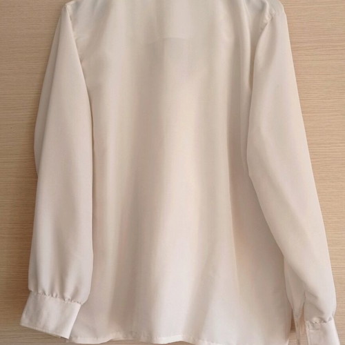 Pierre Balmain white shirt with pleated tie XL-XXL like new