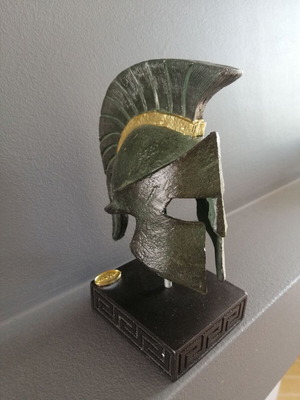 Leonidas Helmet 16cm Patina used