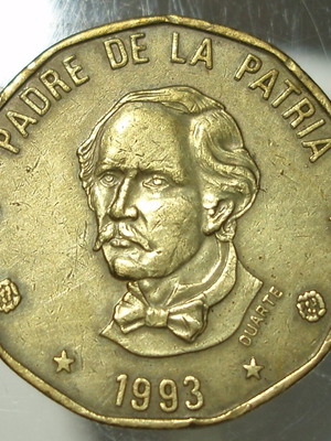 Νόμισμα 1 Peso 1993 από τη Δομινικανή Δημοκρατία μεταχειρισμένο