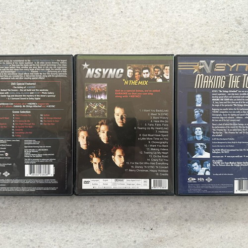 NSYNC DVD pack of 3 like new, pop genre