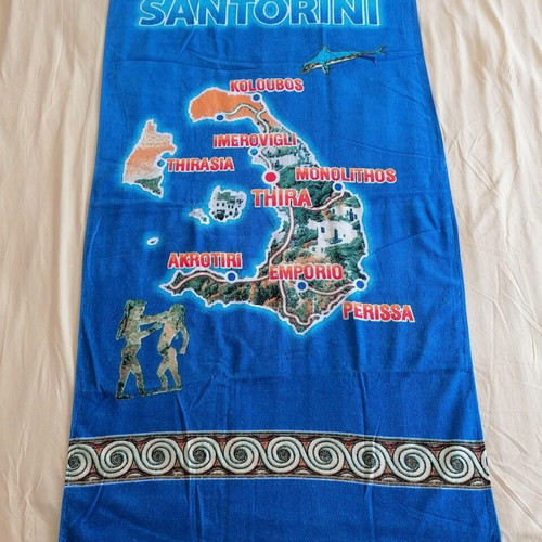 BEACH TOWEL "SANTORINI"