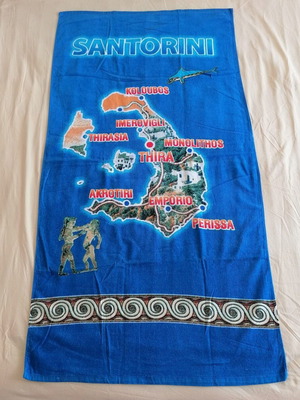 BEACH TOWEL "SANTORINI"