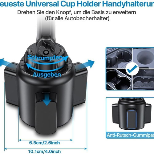 Miracase Drink Holder Mobile Phone Holder new, sturdy and adjustable