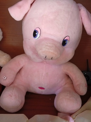 Pig plush toy large new