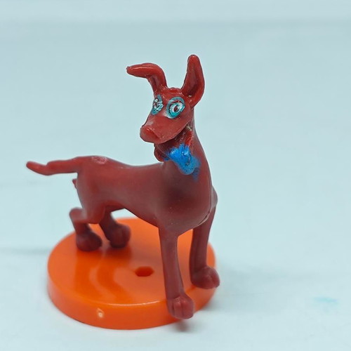 Vintage dog figure like new with orange base