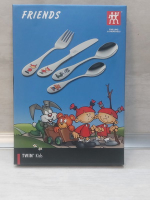 ZWILLING Twin Kids Friends children's cutlery set, 4 pieces, stainless steel 18/10