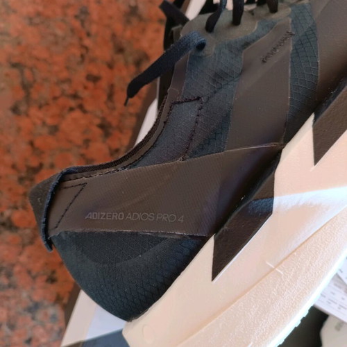 Adidas Adizero Adios Pro 4 new black athletic shoes