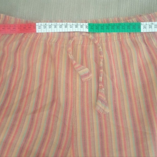 Y2K Boho Hippie Striped Summer Cargo Harem Cotton Pants used, size M