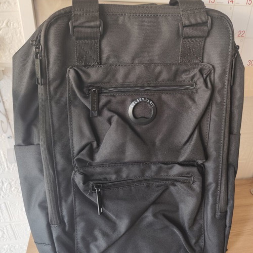 Delsey Paris Citypak backpack new, black, fits laptops up to 15.6 inches