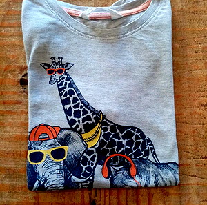 H&M βαμβακερο tshirt αφορετο για 8-10 ετων