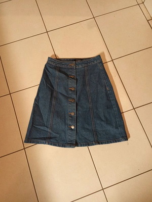 Pieces women denim skirt size XXS