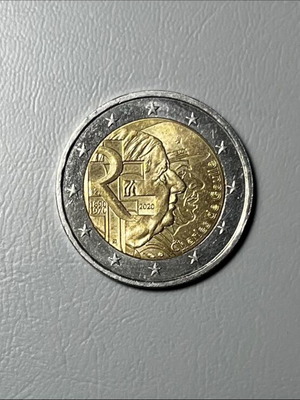 2 Euro Commemorative Coin France 2020 Charles de Gaulle used