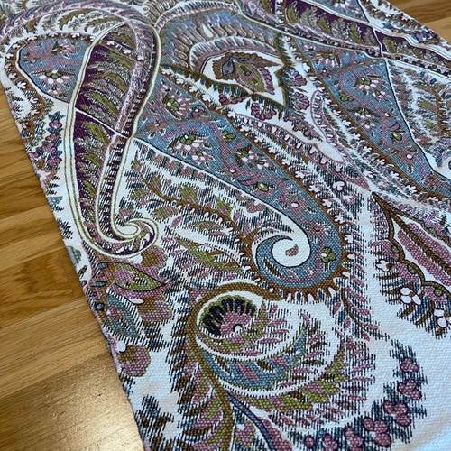Zara Home cotton runner rug used 195 x 68