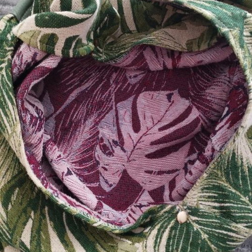 Folli Follie shoulder bag like new with tropical pattern