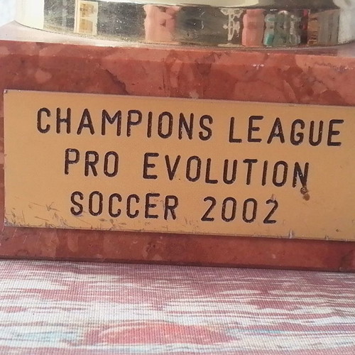PlayStation PES 2002 football commemorative cup used