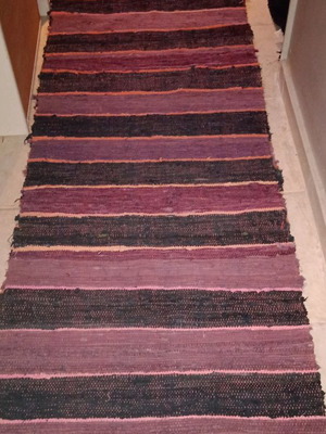 Υφαντός διάδρομος κουρελού 4,5 μέτρα καινούργιος, 61 εκατοστά πλάτος