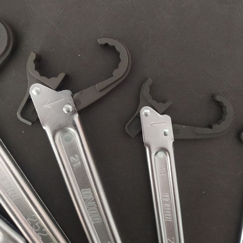 Unior 252 set of 11 folding polygon wrenches new