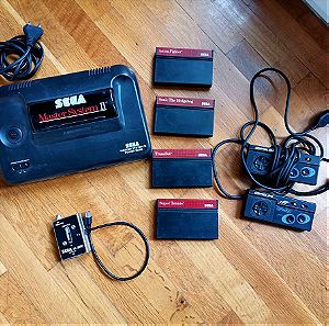 Sega Master System II με 4 παιχνίδια, 2 controllers και Sega MK-3092 switch