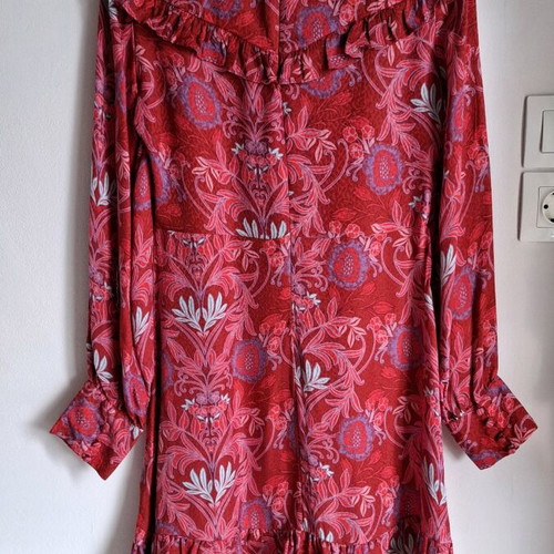 Zara dress multicolored silk like new