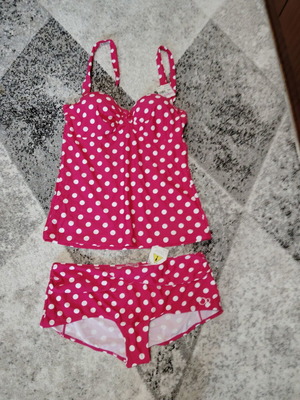 Women's two-piece Rizov polka dot swimsuit new, size XXL