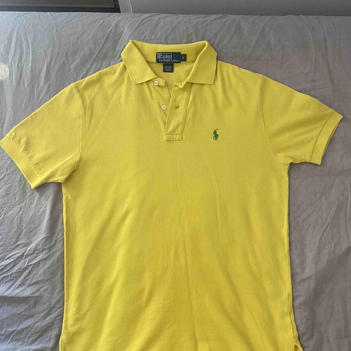 Ralph Lauren polo shirt, yellow, size S