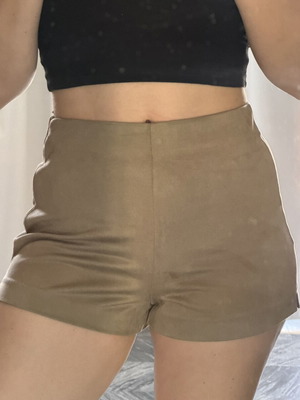 Zara Trafaluc Nude ψηλόμεσο shorts σαν καινούργιο, μέγεθος M