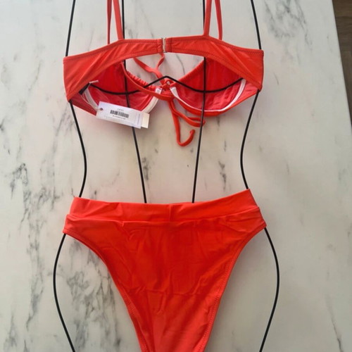 Zebras & Libras bralette orange, new, size S