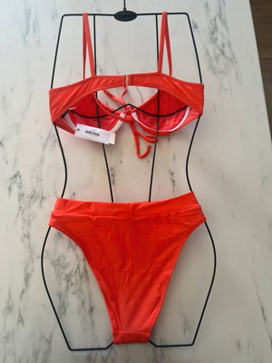 Zebras & Libras bralette orange, new, size S