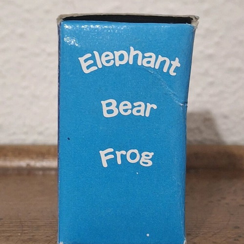 Vintage 90s plush frog with Vespa miniature used, decorative with box