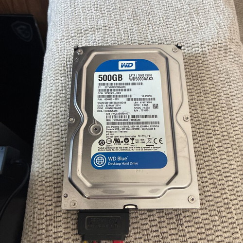 Western Digital Caviar 500GB Sata used, Retro Pc