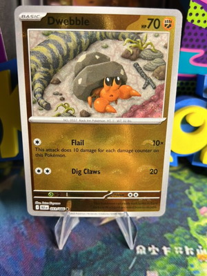 Dwebble Pokeball Reverse Black Pokemon Card mint condition